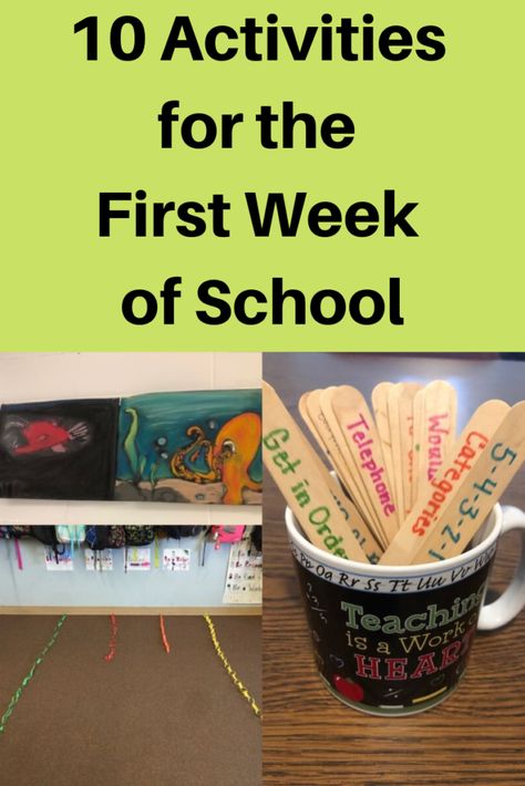 School Activities For Kids, First Week Of School Activities, First Week Activities, First Day Activities, First Week Of School Ideas, Classroom Procedures, First Week Of School, Stem Activity, First Day School