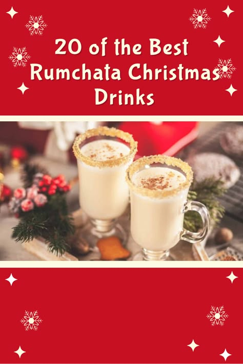 Rum Chata Recipes Shots, Holiday Drinks With Rum Chata, Christmas Cocktails With Rumchata, Mixed Drinks With Rum Chata, Rumchata Recipes Christmas, Peppermint Rum Chata Drinks, Rum Chata Gift Ideas, Peppermint Rum Chatta Drinks, Run Chata Recipes