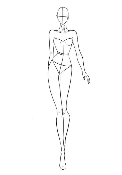 Body Base For Fashion Design Drawing, Body Base Drawing Female With Clothes, Body Base Drawing For Fashion, Fashion Doll Drawing Base, Body Base Drawing Clothing, Female Body Base Drawing, Selena Fashion, Fashion Illustration Template, Fashion Figure Templates