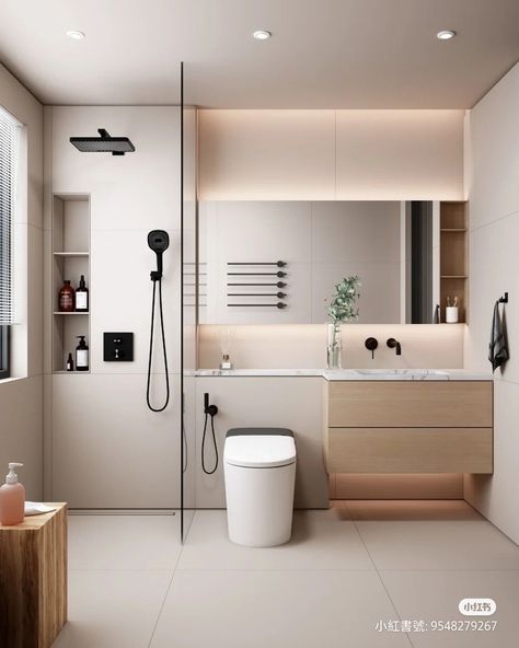 Toilet Next To Sink, Makeover Kamar Mandi, Bathroom Layout Ideas, Toilet And Bathroom Design, Small Bathroom Layout, Bilik Air, Small Bathroom Interior, Bathroom Layouts, Washroom Design