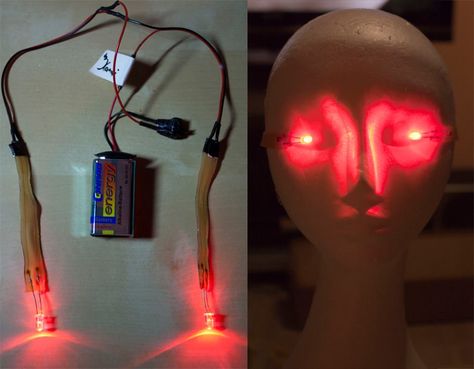 https://blog.adafruit.com/2014/03/18/make-your-eyes-glow-with-leds/  I have yet to see a Demon Hunter cosplay which involved glowing eyes- I would like to be the exception to this. :P Larp Crafts, Glowing Dragon, Red Glowing Eyes, Kamui Cosplay, Larp Inspiration, Larp Ideas, Fursuit Ideas, Larp Props, Diy Cosplay