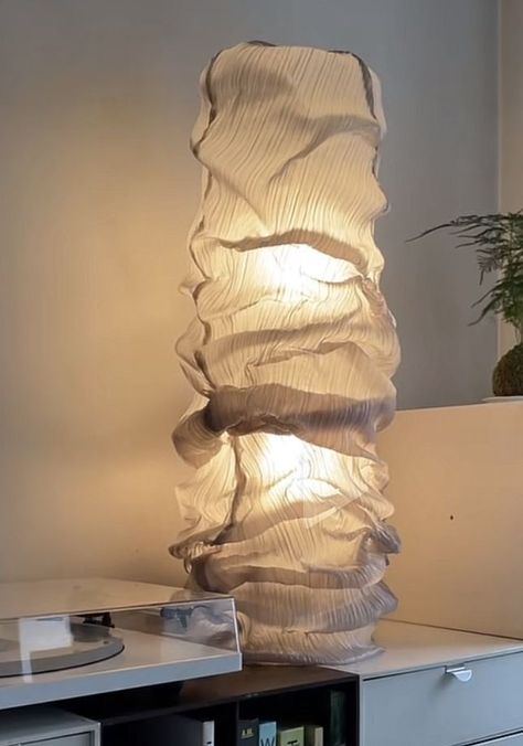 Organic Lamp Shade, Rice Paper Floor Lamp, Fabric Lamps, Diy Paper Lampshade, Paper Light Shades, Paper Lights, Leather Lamp, Paper Lamp Shade, Paper Lamps