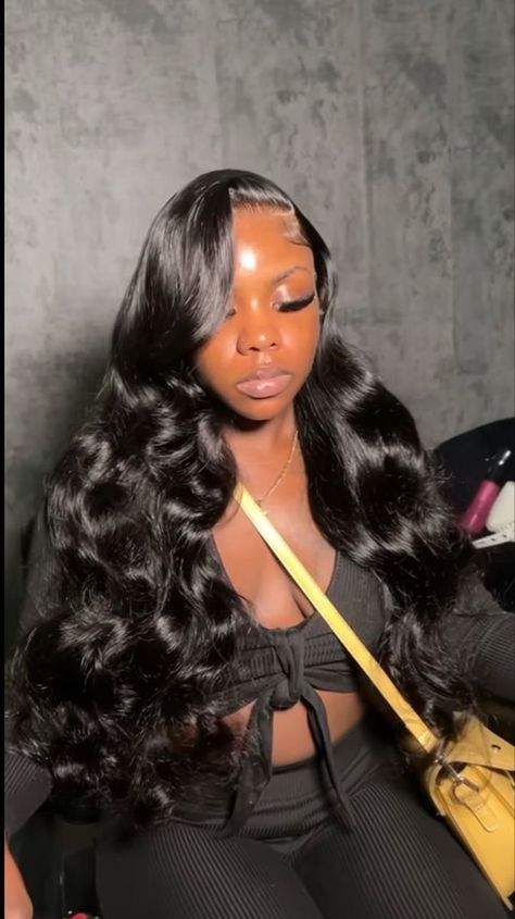 Melted Lace, Wig Side Part, Grad Hair, Side Part Wig, Wig Installation, Frontal Wig Hairstyles, Side Part Hairstyles, Birthday Hairstyles, Quick Weave Hairstyles