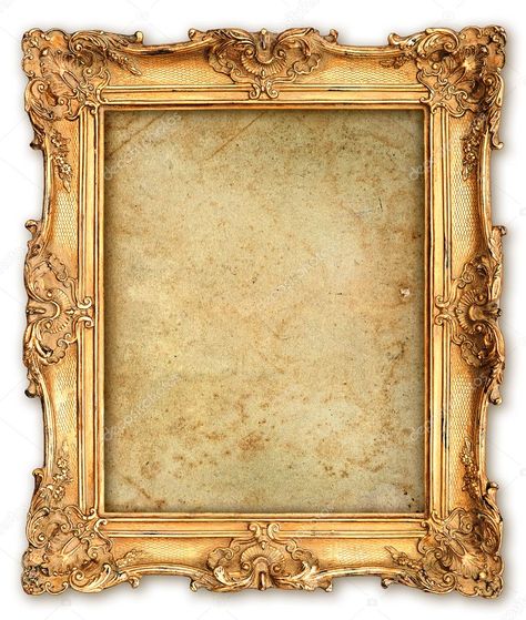 Hall Wallpaper, Broken Screen Wallpaper, Photo Frame Wallpaper, Antique Picture Frames, Empty Frames, Vintage Photo Frames, Shabby Chic Frames, Golden Frame, Framed Wallpaper