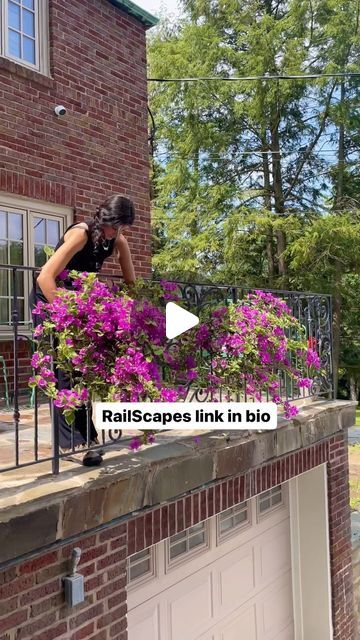 Busy Balconista 🌸 Deborah Holtschlag on Instagram: "Bouginvillea!! The supermodel of balcony gardening. 
To Shop RailScapes Floating Railing Planter
🌸link in bio
🪴PlantTraps.com (official)
🫣avoid knockoffs if you want them to work

#gardening #floatinggarden #planttraps #balcony #balconydecor #happyplace" Balcony Railing Planters, Balcony Gardening, Covered Balcony, Railing Planters, Floating Garden, Balcony Railing, Flowering Vines, August 1, Balcony Decor