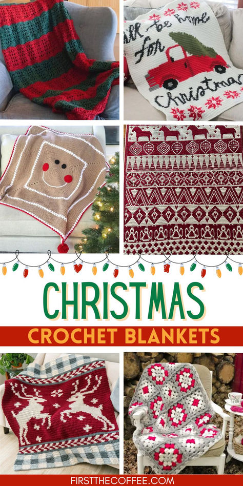 Festive Christmas Crochet Blanket Patterns Christmas Baby Blanket Crochet, Crochet Blanket Pattern Nordic, Crochet Peppermint Blanket, Free Christmas Crochet Afghan Patterns, Crochet Christmas Lapghan, Christmas Plaid Crochet Blanket, Crochet Christmas Blanket Free Pattern, Crochet Christmas Baby Blanket, Granny Square Christmas Blanket