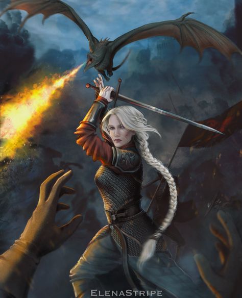 Forest Elf Aesthetic, Dessin Game Of Thrones, Visenya Targaryen, Breathing Fire, Game Of Thrones Dragons, Fire And Blood, Got Dragons, Forest Elf, Targaryen Art