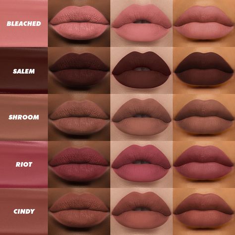 When in doubt, go nude 💄💋 Whether you're looking natural daytime look or a subtle compliment to a bold eye, we've got the perfect matte nude for you! 😉 Which of these gorge nudes are you adding to your collection? 👇 Lipstick Dusky Skin, Lip Makeup For Dark Lips, Morena Lipstick Shade, Brown Lipstick On Dark Skin, Which Lipstick Color Suits Me, Dark Skin Lipstick Shades, Matte Nude Lipstick Shades, Dark Nude Lipstick, Nude Lipstick Shades For Brown Skin