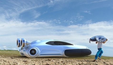 Volkswagen Aqua Hovercraft Concept Hovercraft Concept, Future Transportation, Hydrogen Fuel Cell, Hydrogen Fuel, Ferdinand Porsche, Landscape Concept, All-terrain Vehicles, Hybrid Car, Futuristic Cars