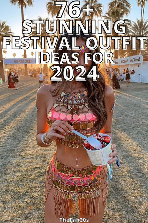 I LOVE these gorgeous festival outfit ideas! We have rounded up some of the most gorgeous festival outfits you have got to see Burning Man Outfits Plus Size, Iconic Festival Outfits, Gen Z Festival Outfit, Psytrance Festival Outfit, Disco Festival Outfit, Festival Ideas Outfit, La Onda Festival Outfits, Festival Outfit Ideas 2024, Acl Outfit Ideas