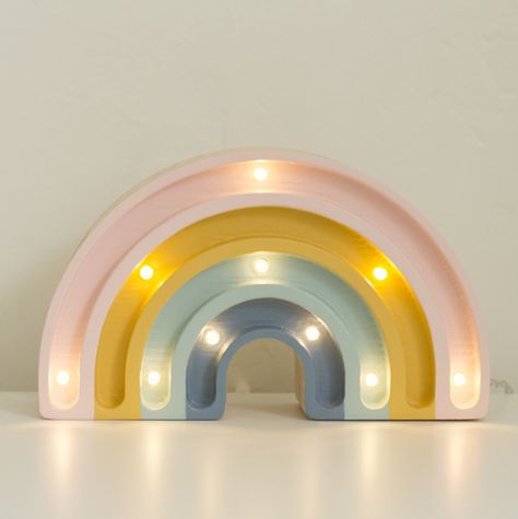 Rainbow Lamp, Rainbow Bedroom, Childrens Night Light, Rainbow Room, Mini Lamp, Rainbow Nursery, Rainbow Light, Diy Holz, Dimmable Led Lights