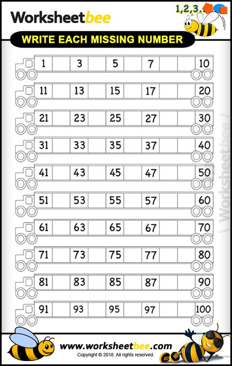 Missing Number Worksheets, Number Worksheets Kindergarten, Words Worksheet, Worksheet Kindergarten, Number Worksheet, Numbers 1 100, Mathematics Worksheets, Worksheet For Kids, Numbers Kindergarten