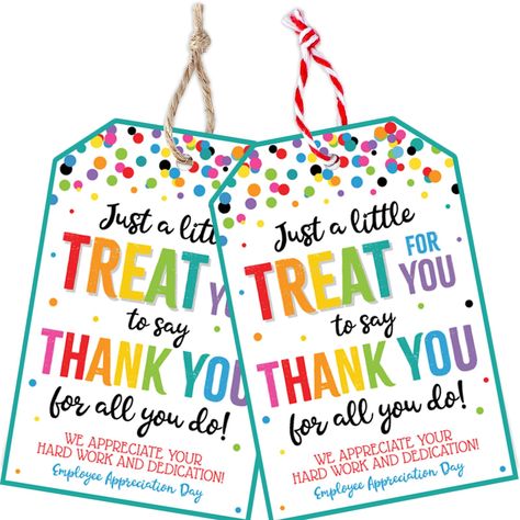 PRICES MAY VARY. Quantity - With a total of 30 gift tags, you'll have more than enough to tag all your holiday gifts, ensuring no one is left out.These employee appreciation gift tags add your appreciationto your employee in holiday presents, making them stand out from the rest. Each Tag is Approximately 6.35x9.52cm/2.5x3.75" and each tag includes string. Premium Quality - Made of thick cardstock and be useful when you send a parcel, present, souvenir or decorate.Good substitute of gift labels a Employee Appreciation Treat Bags, Thank You Gifts For Staff Employee Appreciation, Custodial Appreciation Gifts, Bank Teller Appreciation Week Gift Ideas, Employees Appreciation Ideas, Co Worker Appreciation Ideas, Ece Appreciation Gift Ideas, Employee Appreciation Week Ideas, Customer Appreciation Ideas Business