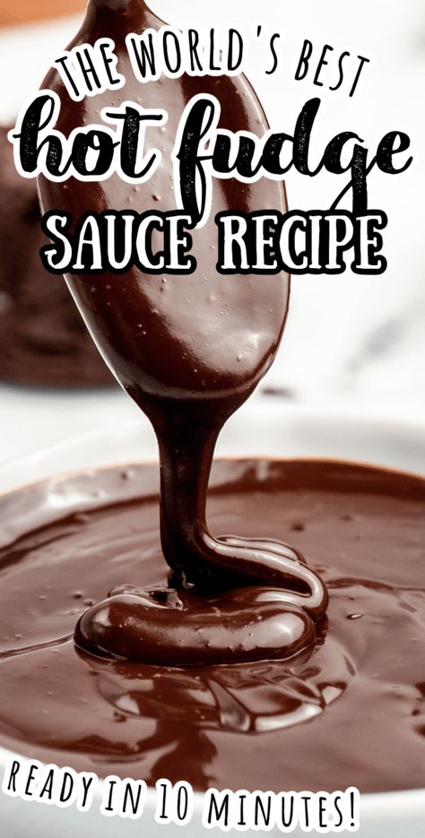 Homemade Hot Fudge Sauce, Hot Fudge Sauce Recipe, Fudge Sauce Recipe, Ice Cream Sauce, Chocolate Sauce Recipes, Homemade Hot Fudge, Chocolate Fudge Sauce, Hot Fudge Sauce, Lost 100 Pounds