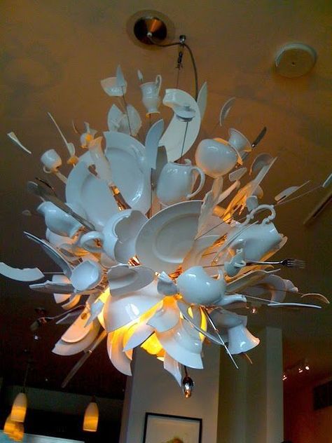 Luminaire Original, Diy Lampe, Deco Luminaire, Diy Chandelier, Diy Lighting, Lampshades, Design Interior, Lighting Design, Chandeliers