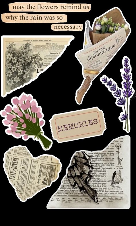 Vintage Aesthetic Stickers Printables, Vintage Paper Printable, Diy Photo Book, Desain Buklet, Scrapbook Quotes, Scrapbook Printing, Iphone Case Stickers, Scrapbook Book, Scrapbook Stickers Printable