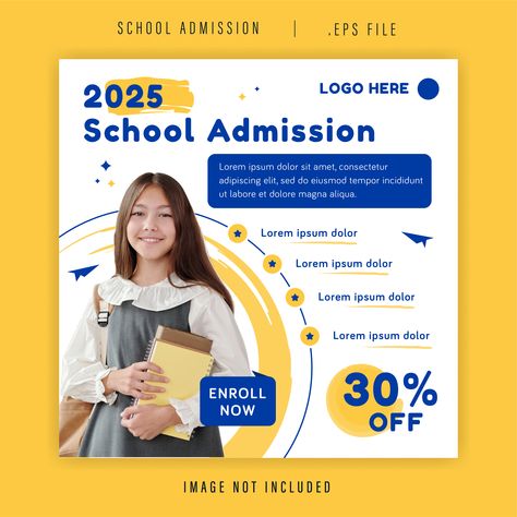 School Registration Poster, Admission Creative Ads, Admission Open Creative Poster, Admission Open Creative, Education Social Media Design, School Social Media Post, Admission Post, School Ads, Product Post