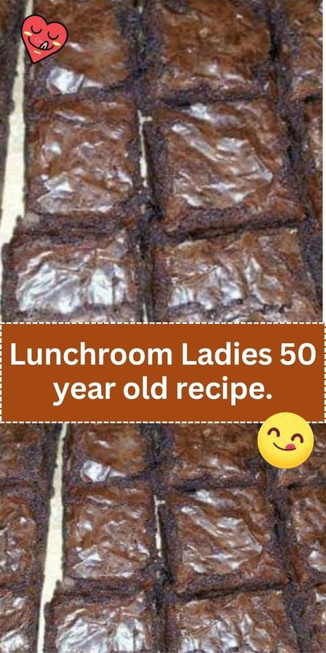 This would refer to a classic, time-tested recipe that has been used in school cafeterias. It could be anything from a hearty casserole to a sweet dessert, known for its simplicity and crowd-pleasing nature. School Cafeteria Brownies, School Food Service Recipes, Vintage School Cafeteria Recipes, Old School Lunches Recipes Cafeterias, School House Brownies, Lunch Room Brownies, School Brownies Recipe, Easy Desserts For Company, Old Fashioned Brownies