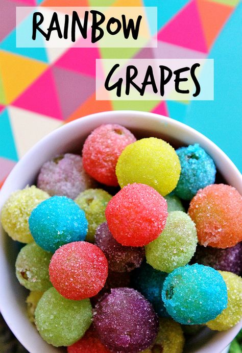 Jello Grapes, Unicorn Food, Trolls Birthday Party, Troll Party, Party Snack, Rainbow Food, Kids Party Food, Oreo Dessert, Snacks Für Party