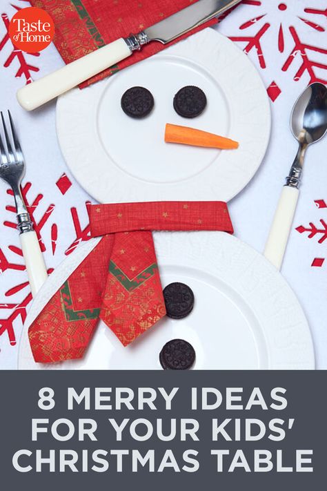 Christmas Kids Table Ideas, Kids Table Christmas Decorations, Snowman Table Setting, Christmas Table For Kids, Christmas Kids Table Decor, Kids Christmas Table Ideas, Kids Christmas Table Settings, Kids Table Christmas, Kids Christmas Table