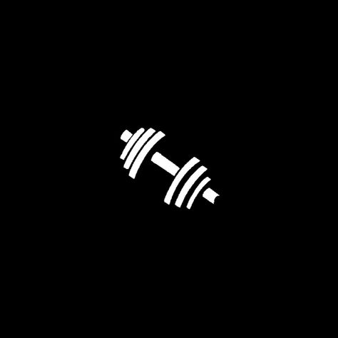 Gym Black Aesthetic, Gym Logo Aesthetic, Fitness Icon Black, Black Fitness Icon, Gym Highlight Cover Instagram, Gym Pfp Aesthetic, Gym App Icon, Gymbro Aesthetic, Gym Dark Aesthetic