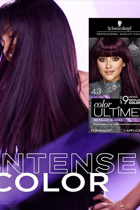 This deep purple hair color provides vivid color intensity and premium performance for noticeably brilliant color results. Eggplant Plum Hair Color, Mulberry Wine Hair Color, Purple Hair With Brown, Black Violet Hair Color, Black Purple Hair Color, Dark Purple Hair With Brown, Deep Purple Hair Color, Eggplant Hair Color, Plum Black Hair