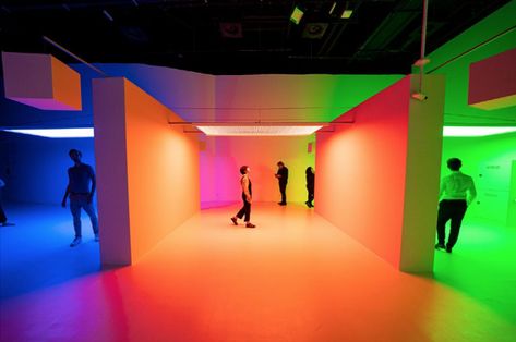 Explore color, light with Cruz-Diez in Seoul - The Korea Times Instagram Museum, Fair Stand, Photo Exhibition, Today Cartoon, Three Primary Colors, Expo 2020, Space Images, Brand Building, White Led Lights