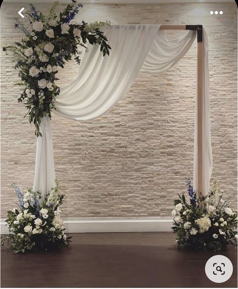 Wedding Instagram Backdrop, Simple Wedding Party Decorations, Simple Back Drops For Parties, Wedding Backdrop For Ceremony, Outside Wedding Backdrop, Wedding Decoration Ideas At Home, Simple Decor For Wedding, Wedding Photo Booth Ideas Elegant, Wedding Arch Backdrop Ideas