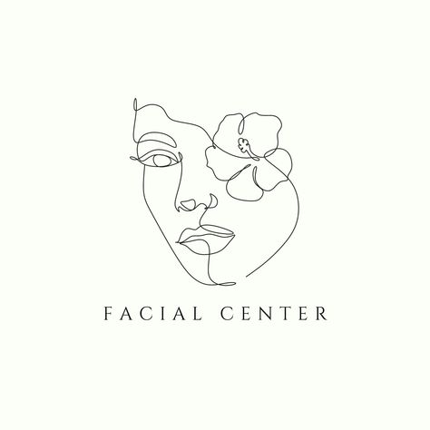 Black Skincare Facial Center For Women Logo - Templates by Canva Skincare Profile Picture, Aesthetician Logo Ideas, Skin Care Logos, Facial Logo Design, Logo Skincare Beauty, Esthetic Logo, Skin Care Logo Design Ideas, Beauty Center Logo, Skincare Logo Design Ideas