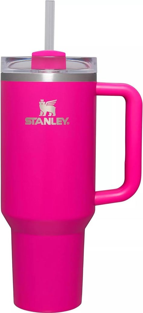 Hot Pink Stanley, Pink Stanley Cup, Pink Stanley, Stanley Pink, Stanley Adventure, Girls Gift Guide, Thermos Bottle, Insulated Cups