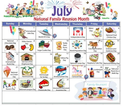 June Holidays, Monthly Holidays, Downloadable Calendar, Holidays 2023, July Calendar, Wacky Holidays, Cool Calendars, Calendar Journal, Activity Director