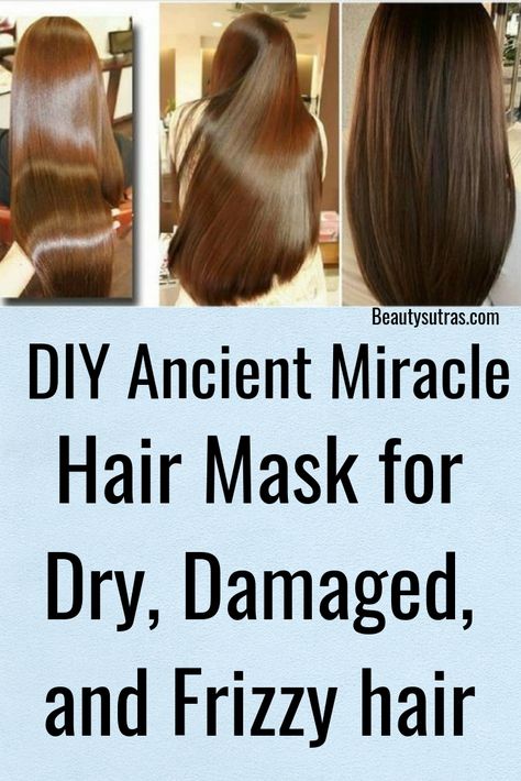 Dry Hair Remedies, Best Diy Hair Mask, Frizzy Hair Remedies, Hair Repair Diy, Fizzy Hair, Hair Masks For Dry Damaged Hair, Damaged Hair Diy, Overnight Hair Mask, Banana Hair Mask