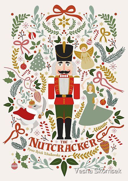 Nutcracker Art, Christmas Wall Prints, Goldfish Art, Wings Art, 카드 디자인, Nutcracker Ballet, The Nutcracker, Nutcracker Christmas, Christmas Illustration