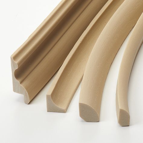 Flexible Moldings - Seneca Millwork Curved Architecture, Decorative Wood Trim, Cove Molding, Flexible Molding, Cove Base, Plain Wall, Moulding Profiles, Elevated Bed, Floor Molding