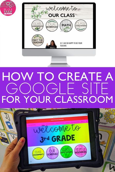 Creating a classroom website can be overwhelming and extremely time-consuming! Google Sites is an easy-to-use, FREE platform to create engaging, interactive classroom websites. Here I am sharing some of my favorite tips and tricks on how to quickly and efficiently create the perfect classroom website! I have even shared quick tutorials on setting up a classroom website with ease! Teacher Website Ideas Elementary, Setting Up A Classroom, Tech Tricks, Classroom Website, Google Classroom Elementary, Career Counselor, Perfect Classroom, Organized Classroom, Teacher Must Haves