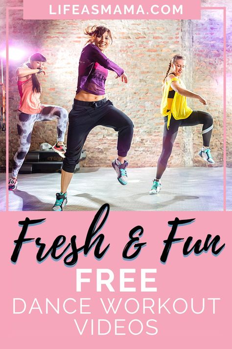 Need a little extra cardio? A dance workout is a great way to have fun and get that heart pumping! Life as Mama has found 8 great dance videos that are free! Click the image to learn more! #danceworkout #workoutvideo #freeworkout #lifeasmama Free Dance Workout Videos, Dancing Exercise Beginner, Cardio Dance, Dance Fitness Workouts, Dance Exercise, Dance Workouts, Zumba Workout For Beginners, Dance Fitness, Best Workout Videos