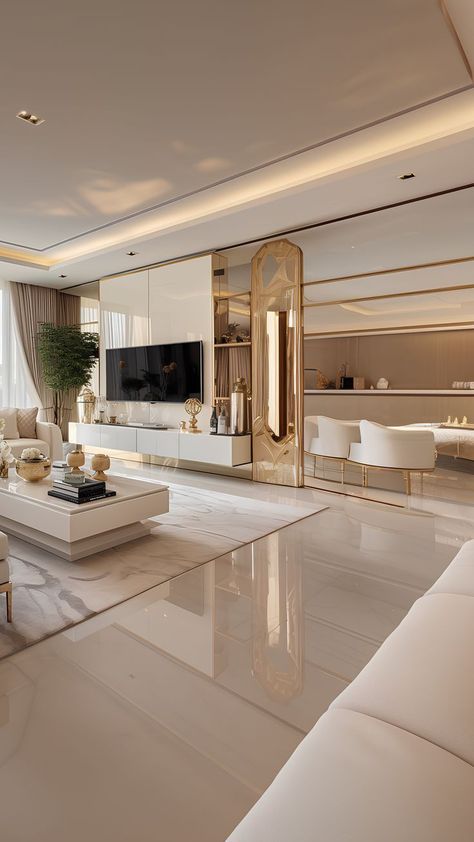 Design Ložnic, Tv Room Design, Luxury House Interior Design, Tv Wall Design, Design Room, Living Room Design Decor, Home Design Living Room, Luxury Homes Interior, Elegant Living Room