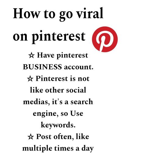 How to go viral on pinterest
How to blow up on pinterest
How to ger followers on pinterest
How to get famous on pinterest
How to grow account on pinterest
Pinterest account growth
Pinterest tips How To Get Likes On Pinterest, How To Go Viral On Pinterest, How To Grow Your Pinterest Account, How To Get Pinterest Followers, How To Blow Up On Pinterest, Aesthetic Pinterest Account Ideas, How To Repost On Pinterest, How To Get Popular On Pinterest, How To Get More Followers On Pinterest