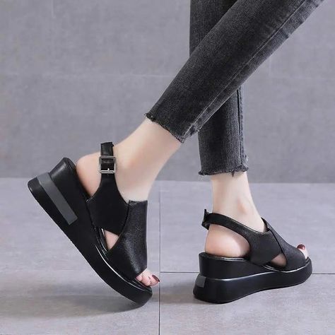 Platform wedge sandals