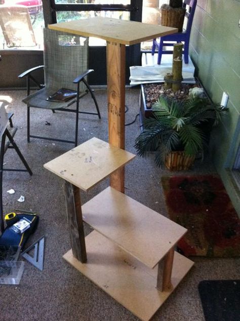 diy cat tree, diy, how to, pets animals Cat Trees Diy Easy, Diy Cat Tower, Cat Tree Plans, Katt Diy, Chat Diy, Diy Cat Tree, Diy Bird Bath, Cat House Diy, Cat Towers