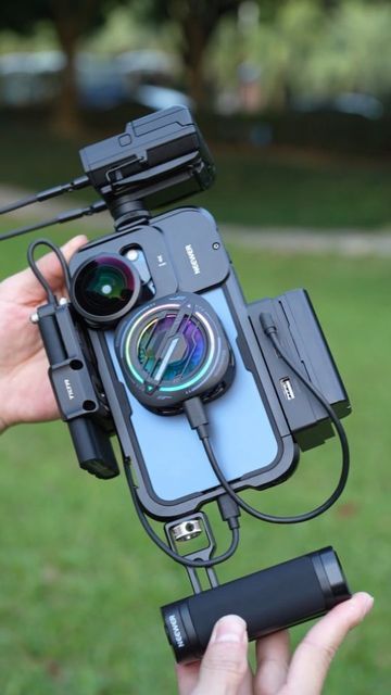 Ak Tech Shorts on Instagram: "Popular Your iPhone can also use the style of a professional camera #phtography #videography #apple #iphone15promax #iphone15 #reels" Iphone Filmmaking, Techno Gadgets, Ghost Soldiers, Pen Camera, Phone Video, Instagram Popular, Tech Gadget, Instagram 2023, Camera Rig