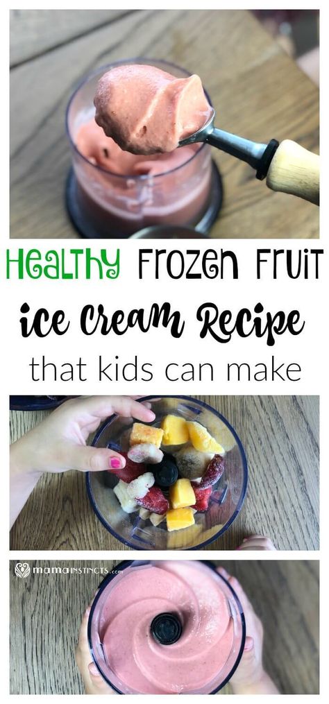 Frozen Fruit Ice Cream, Frozen Fruit Recipes, Blender Food, Healthy Fruit Desserts, Blender Smoothie, Best Smoothie, Cake Mug, Fruit Ice Cream, Dessert Aux Fruits