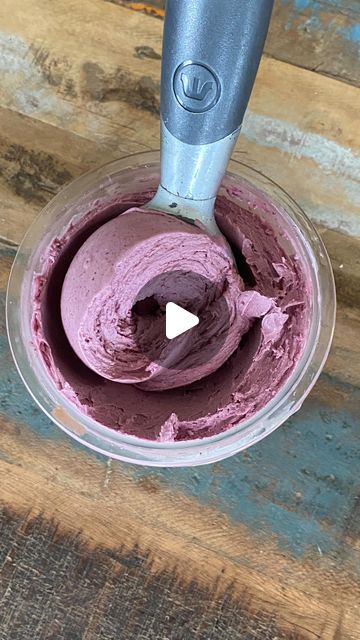 Ninja Creami Recipes on Instagram: "Açai Bowl Ninja Creami Protein Ice Cream 

All you need is three ingredients to make this super thick and creamy ice cream, and it’s only 310 calories for the WHOLE PINT! 

Base: 
1 cup 2% milk 
1 scoop @kononutrition unflavoured protein powder or @leanfitbrand vanilla protein powder 
1 cup açai berry blend 

Mix together all ingredients and freeze 24 hours. 
Once frozen spin on the smoothie bowl setting.
My base only needed 1 spin on smoothie bowl, but your base may need 1-3 spins. 
Top with your favorite smoothie bowl toppings or enjoy as is! 

Notes: 
Find this recipe + more in my new Creami cookbook! 

Macros (whole pint) 
310 calories | 36g 

I used @kononutrition unflavoured Protien powder for a thick and creamy texture with absolutely no protein p Açaí Ninja Creami, Creami Protein Ice Cream, Ninja Creami Protein, Protien Powders, Smoothie Bowl Toppings, Creamy Ice Cream, Unflavored Protein Powder, Açai Bowl, Creami Recipes