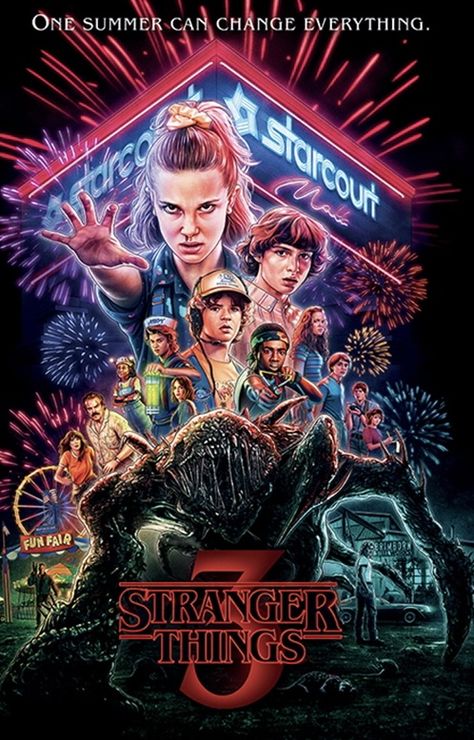 Stranger Things 3 Poster, Summer Of 85, Stranger Things T Shirt, Stranger Things Poster, Stranger Things Season 3, Stranger Things 3, Power Trip, Summer Poster, Fun Fair