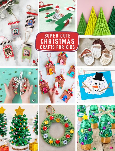 If you are looking for cute and creative Christmas crafts for kids, you have come to the right place! All the best holiday crafts for children gathered in one place. DIY Christmas | Christmas Crafts | Christmas Crafts for Children | Christmas Ideas Christmas Crafts Students Can Make, Christmas Crafts For 8 Yr Girl, Girl Scouts Christmas Party, Christmas Crafts For Older Kids To Make, Christmas Crafts For Classroom Party, Christmas Presents For Kids To Make, Christmas Class Craft, Christmas Craft For Older Kids, Christmas Crafts 4th Grade