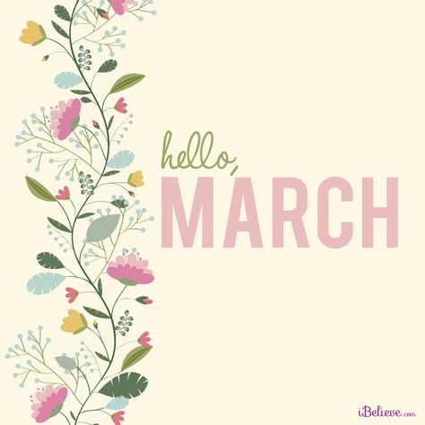 View Hello March! - Your Daily Verse. Share, pin and save today's encouraging Bible Scripture. Hello March Images, Hello March Quotes, March Images, March Quotes, March Bullet Journal, Photos For Facebook, Hello March, March Month, New Month