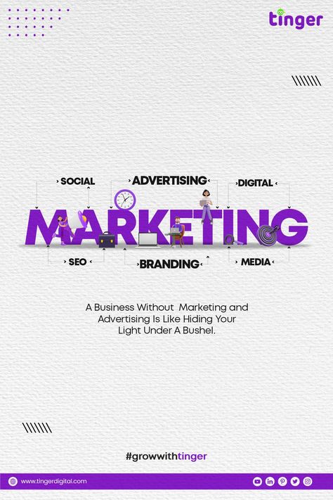 Marketing On Facebook, Marketing Project Ideas, Digital Marketing Ads Design, Digital Marketing Design Poster, Creative Digital Marketing Posts, Creative Digital Marketing Ads, Tinger Digital, Social Media Marketing Ads, Digital Marketing Creative Post