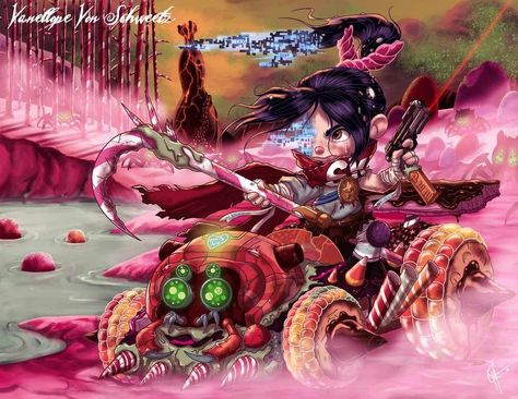 Twisted Vanellope Von Schweetz from Wreck-It-Ralph. Evil Disney Princesses, Creepy Disney, Fan Art Disney, Twisted Princesses, Dark Disney Princess, Evvi Art, Twisted Disney Princesses, Zombie Princess, Vanellope Y Ralph