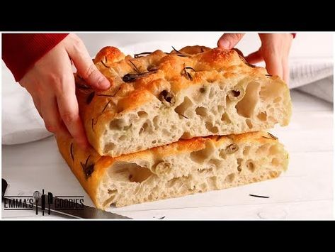 (67890) Big Bubble, NO-Knead Focaccia Bread | SOFT & EASY Focaccia! - YouTube Bubbly Focaccia, Easy Same Day Focaccia, Foccacia Bread No Mixer, The Practical Kitchen Focaccia, Shockingly Easy No-knead Focaccia, Bread Soft, Big Bubbles, Focaccia Bread, Bubbles