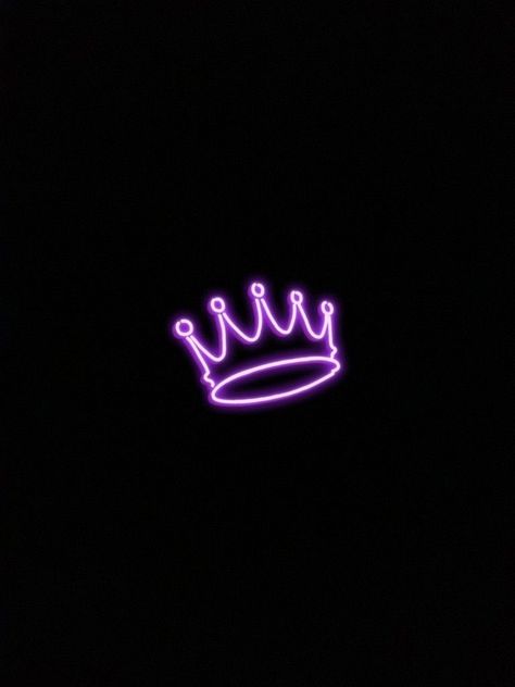 Neon Crown Wallpaper, Purple Crown Wallpaper, Purple Crown Aesthetic, Neon Crown, Crown Wallpaper, Pink Neon Wallpaper, Neon Signs Quotes, Crown Aesthetic, Purple Crown